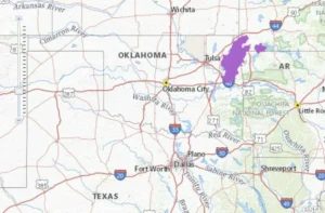 Oklahoma Salamander map range